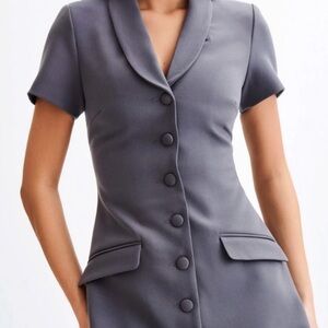 Meshki Gray Mini Dress NWT